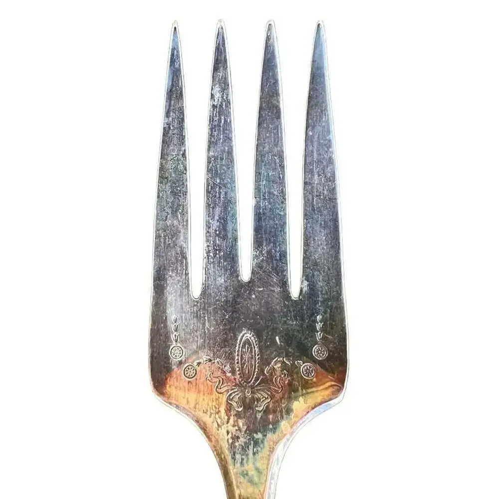 Oneida Community Plate Adam 1917 Silverplate Serving Fork 8”